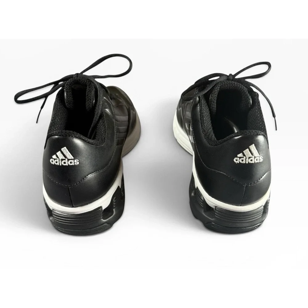 Adidas Mens 11 adiTUFF Athletic Shoes Black White Leather Sneakers G48014